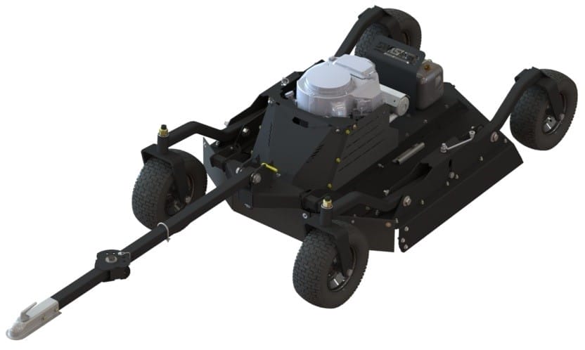 engineering drawing of a pull behind rough cut mower as an example of contract manufacturing solution
