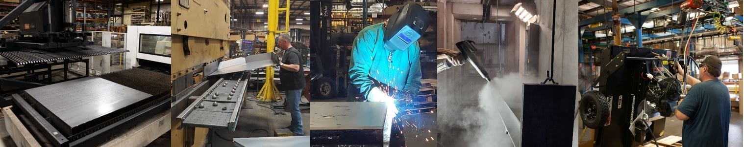 Job Shop Walkthrough string of manufacturing images